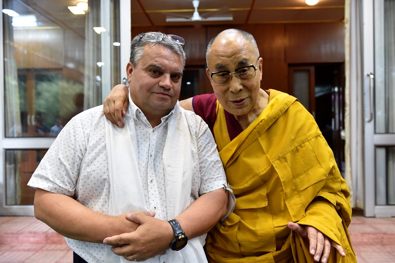 Marian Golea și Sanctitatea Sa Dalai Lama